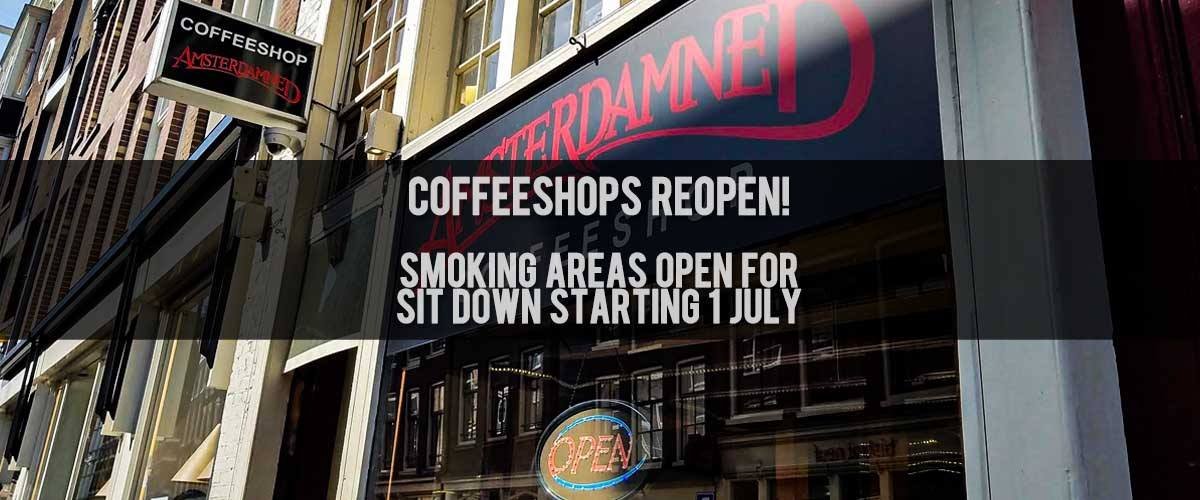 Netherlands coffeeshops reopen seating