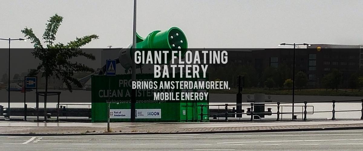 floating battery project Amsterdam