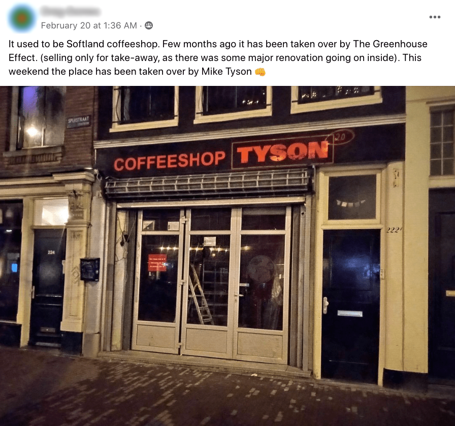 Mike Tyson Brings Coffeeshop Tyson 2.0 To Amsterdam