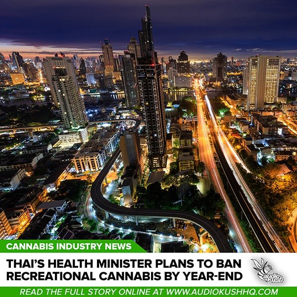 thailand health minister plans To ban recreational cannabis by year-end