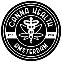 canna health amsterdam logo white