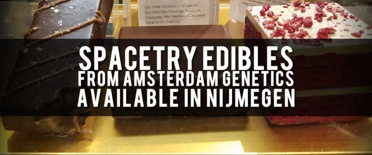 Amsterdam Genetics Spacetry THC-Infused Edibles, Red Velvet Cake and Brownies, Coffeeshop 't Kunsje, Nijmegen